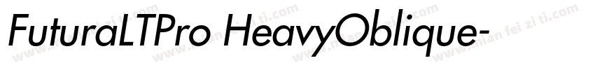 FuturaLTPro HeavyOblique字体转换